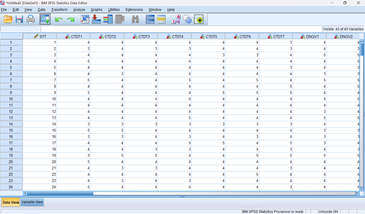 CÁCH IMPORT DỮ LIỆU TỪ FILE EXCEL VÀO PHẦN MỀM SPSS - SPSS
